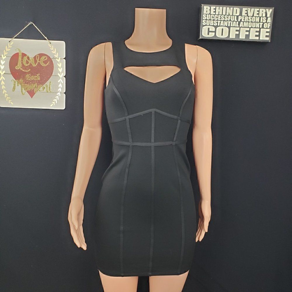 ASโUโWISHโBlackย MiniโDressโSmall